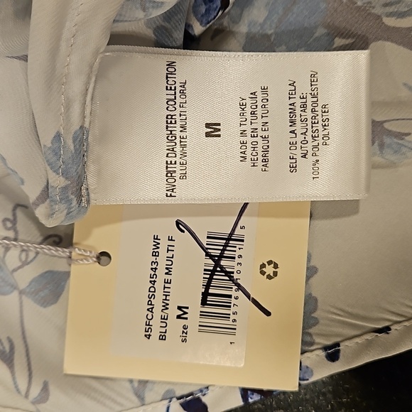 💕FAVORITE DAUGHTER💕 The Favorite Dress ~ Blue White Floral Print Medium M NWT - Picture 15 of 16